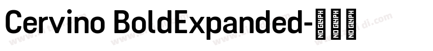 Cervino BoldExpanded字体转换